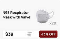 N95 Respirator Mask with Valve